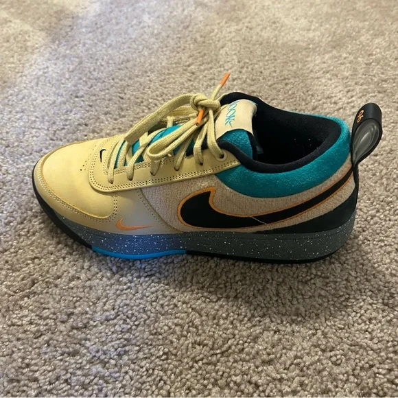 Nike Air Book 1 Mowabb Basketball Shoes Size 10 Sesame Dusty Cactus Devin Booker